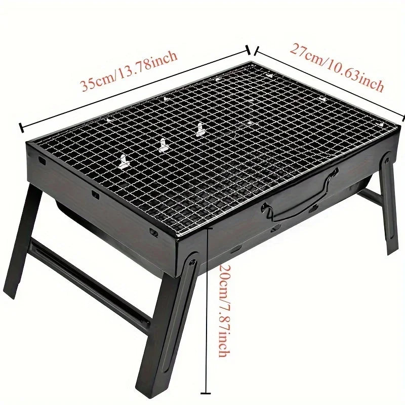Portable Foldable Barbecue, Home Outdoor Camping Picnic Barbecue Rack, Kitchen Supplies  Bbq Grill Camping Equipment