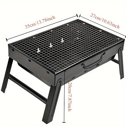 Portable Foldable Barbecue, Home Outdoor Camping Picnic Barbecue Rack, Kitchen Supplies  Bbq Grill Camping Equipment