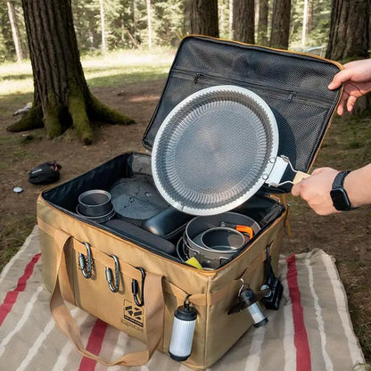 Camping Gear Bag Utility Tote Bag Camping Organizer 30L Duffel With Ergonomic Handle Waterproof Container For Barbecue Picnic