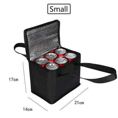 2023 Portable Thermal Insulated Cooler Bags Large Outdoor Camping Lunch Bento Box Trips BBQ Meal Drink Zip Pack Picnic Supplies
