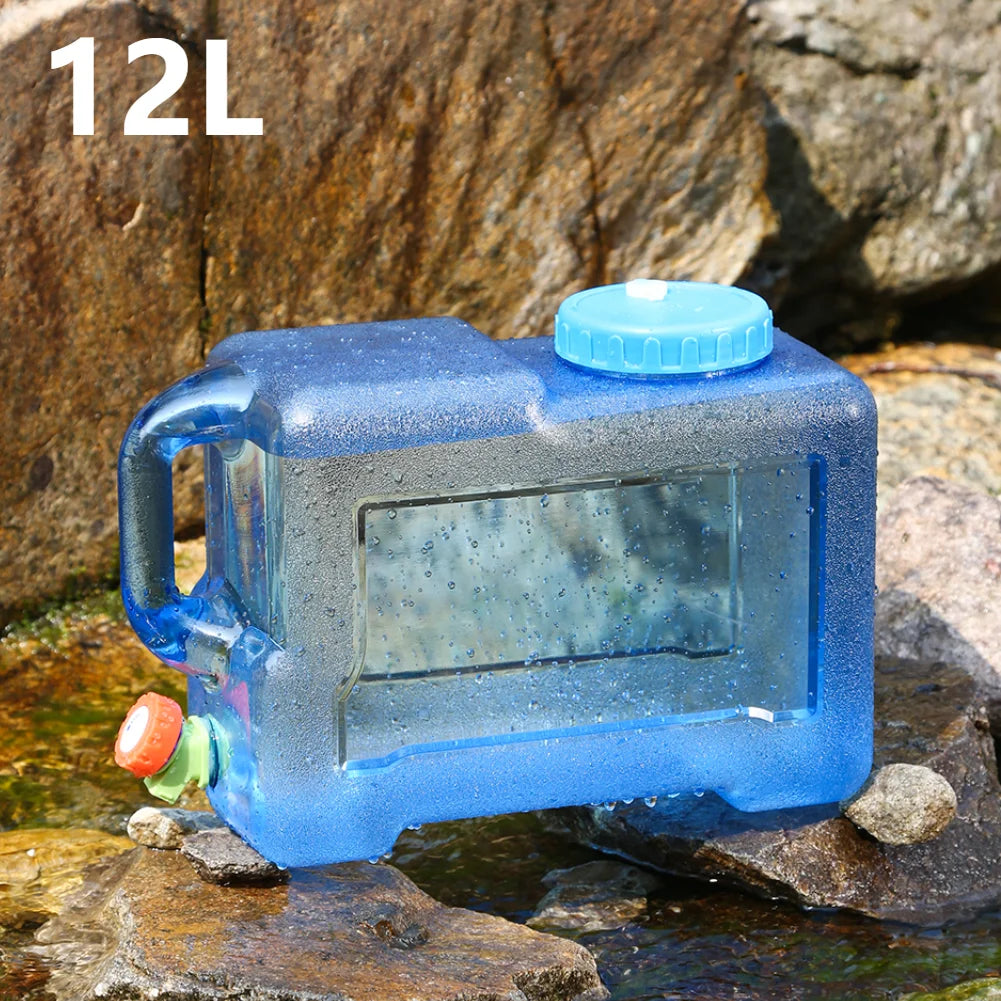 5/12/18/20/22L Water Buckets Food Grade Water Storage Tanks Driving Pure Car Water Tank Container Faucet for Outdoor Camping