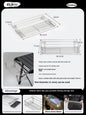 Outdoor Aluminum Table Side Storage Rack Hanging Mesh IGT Table Expansion Bracket Folding Table Extension Basket Folding Rack