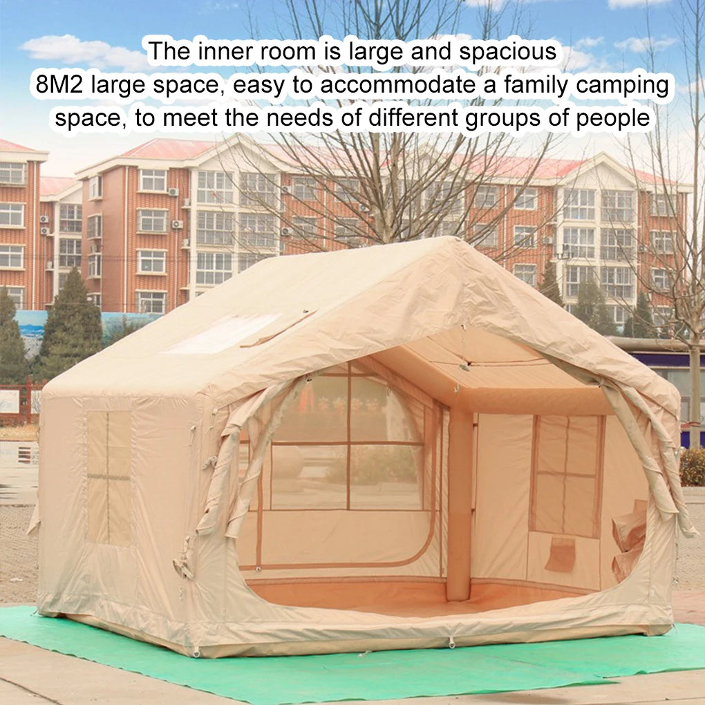 Large Inflatable Camping Tent Ultra-Quick Setup Blow Up Tent 4 Season Garden Patio Beach Fishing Inflatable Tent With air pump