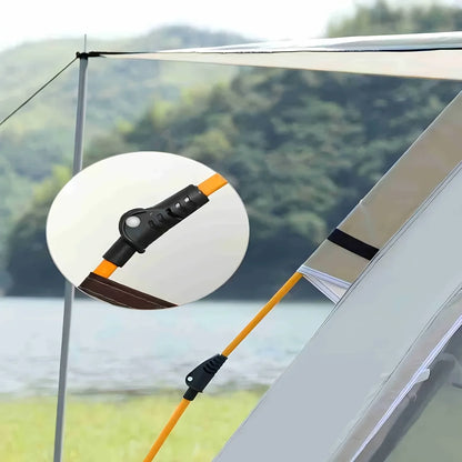 Silver Outdoor Automatic Quick-opening Tent, Camping Self-driving Hiking Travel Tent, Rainproof and Sunscreen Beach Tent