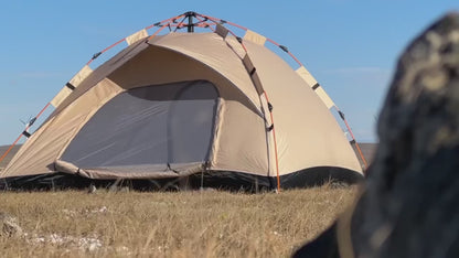 Outdoor Automatic Quick-opening Tent Automatic Rainproof Sunshine-proof Tent Fishing Beach Sunshine Shelter 4 person tents